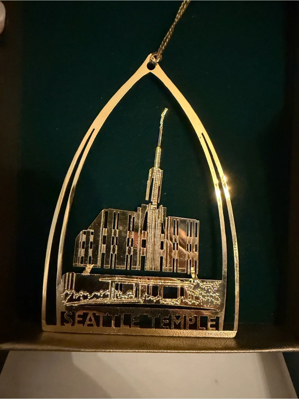 3 Vintage LDS Temple Ornaments - Seattle, Washington D.C., Salt Lake